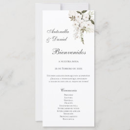 Spaans Boho huwelijksprogramma