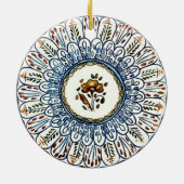 Spaans Bord Keramisch Ornament (Achterkant)