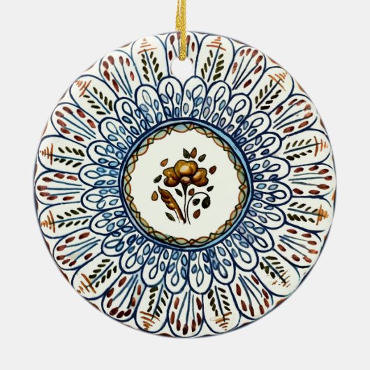 Spaans Bord Keramisch Ornament (Achterkant)