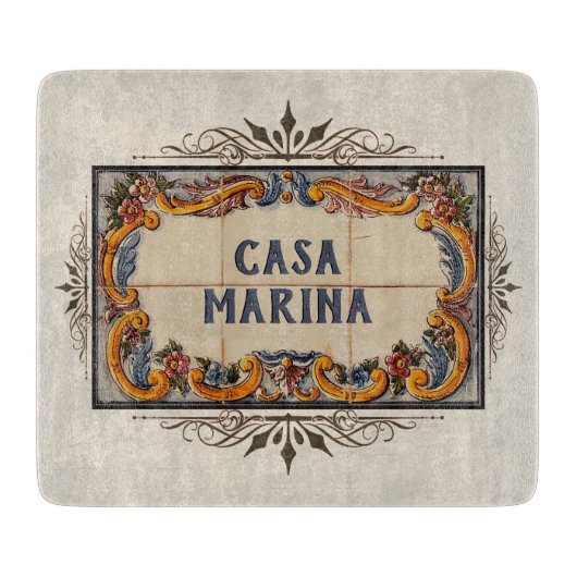 Spaans bordje snijplank (Voorkant)