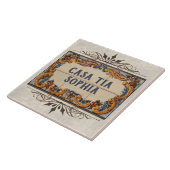 Spaans bordje tegeltje (Zijkant)