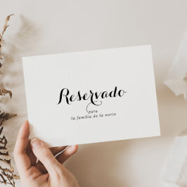 Spaans bordje voor bruiloft