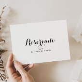 Spaans bordje voor bruiloft