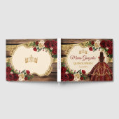 Spaans Bourgogne Bloemen Rustiek Hout Mis Quince Gastenboek (Volledig)