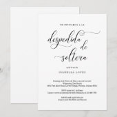 Spaans Bridal Shower Invitation Kaart (Voorkant / Achterkant)