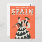  Spaans Briefkaart voor reizen (Voorkant / Achterkant)