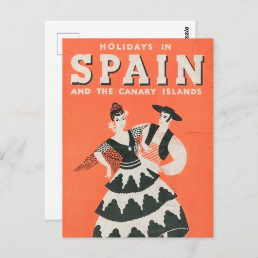  Spaans Briefkaart voor reizen (Voorkant / Achterkant)