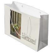 Spaans Bruiloft gefeliciteerd geschenk tas Large Cadeautasje (Achterkant Gekanteld)