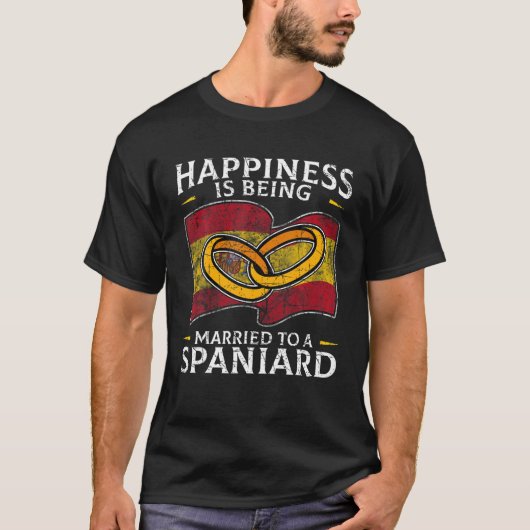 Spaans bruiloft Koninkrijk Spanje Roots Spaniard F T-shirt (Voorkant)