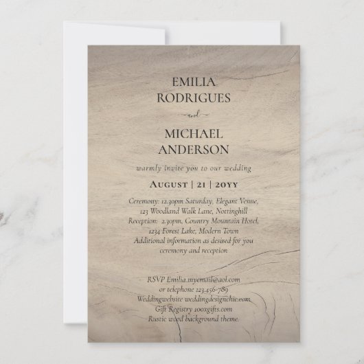 Spaans bruiloft Uitnodiging BILINGUAL Nuestra Boda (Voorkant)