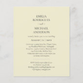 Spaans bruiloft Uitnodiging BILINGUAL Nuestra Boda (Achterkant)