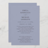 Spaans bruiloft Uitnodiging BILINGUAL Nuestra Boda (Voorkant / Achterkant)