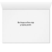 Spaans Buen Viaje Bon Voyage Konijn (Binenzijde Horizontaal (Onderkant))