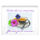 Spaans Calendario 2013-2014 flores para mamma Kalender (Hoes)