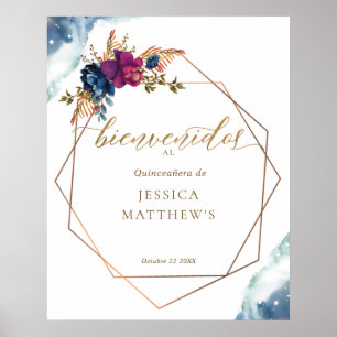 Spaans, Celestial Quinceañera Welkomstteken Poster