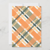 Spaans Cena de Thanksgiving Sinaasappel Autumn Pla Kaart (Achterkant)