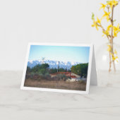 Spaans Chalet en Snowy Mountains Kaart (Gele Bloem)