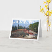 Spaans Chalet en Snowy Mountains Kaart (Gele Bloem)