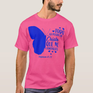 Spaans Christelijk bijbel Verse Vrouwen Religie T-shirt