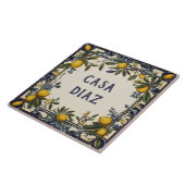 Spaans Citroen Custom House Name Bord Plaque Sign Tegeltje (Zijkant)