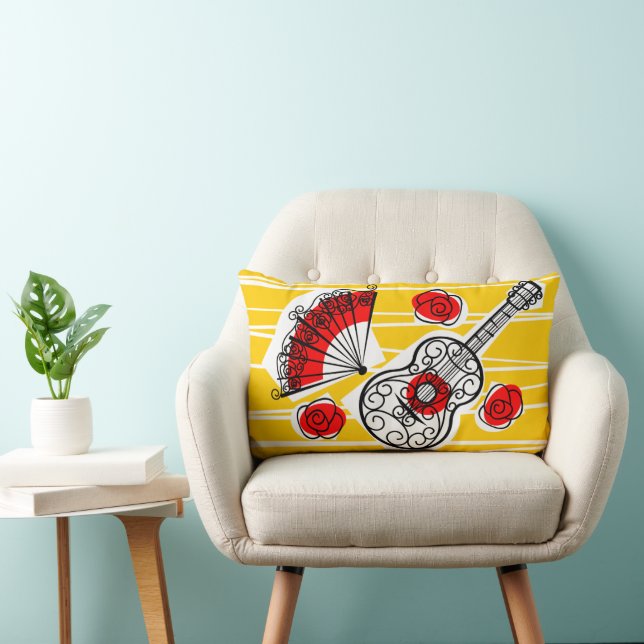 Spaans concern Souvenirs werpt loodslopende lumboo Kussen (Stoel)