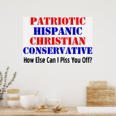 Spaans conservatief! poster (Keuken)