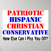 Spaans conservatief! poster (Voorkant)