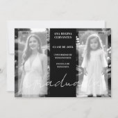 Spaans dan nu minimaal zwart wit 2 foto's Afstudee Kaart (Voorkant)