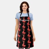 Spaans danser Flamenco Custom Name Schort (Gedragen)