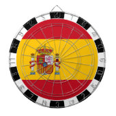 Spaans dartboard en Spaans vlag/spelbord Dartbord (Voorkant)