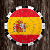 Spaans dartboard en Spaans vlag/spelbord Dartbord