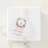 Spaans De Bautizo Gracias Goud & Roze Bedankjes Labels (In situ)