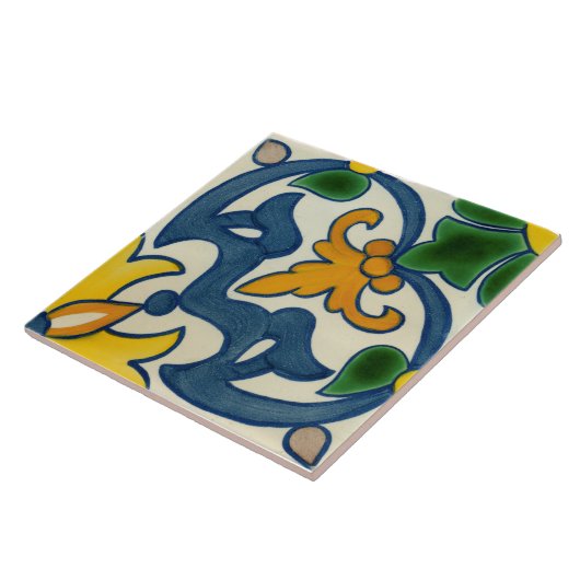 Spaans decoratief keramisch fotodossier tegeltje (Zijkant)