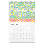 Spaans design prints kalender (Jan 2026)