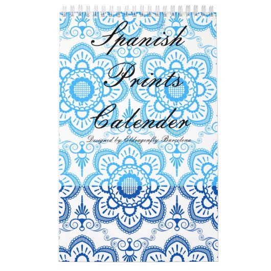 Spaans design prints kalender (Hoes)