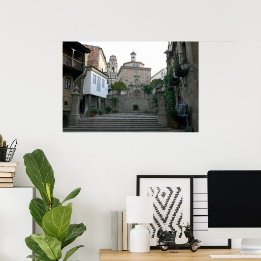 Spaans dorp poster (Thuiskantoor)