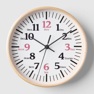 Spaans El Reloj Tiempo Gift Wall Decor Wood