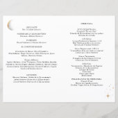 Spaans, Elegant Celestial Quinceañera Programme (Achterkant)