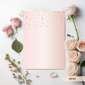 Spaans Elegant Pink, Blush, Roos Gold Quinceañera Kaart