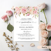 Spaans Elegant Pink, Blush, Roos Gold Quinceañera Kaart