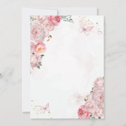 Spaans Elegant Schattige Meisje Primera Comunión Kaart (Achterkant)