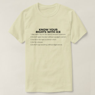 Spaans en Engels Ken Je Rechten ICE T-shirt