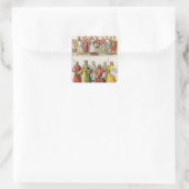 Spaans en Moorish Dress Vierkante Sticker (Tas)