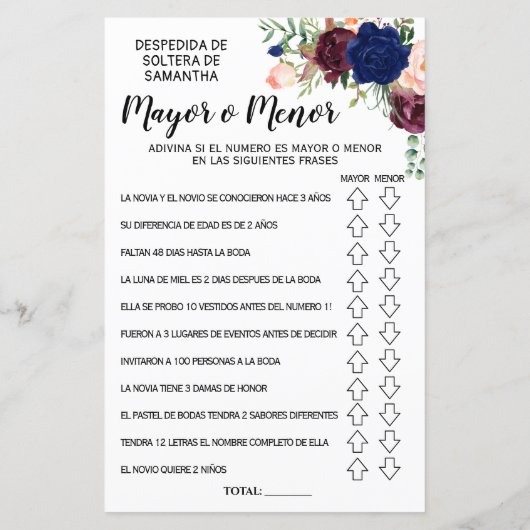 Spaans engels spel in het vrijgezellenfeest (Achterkant)