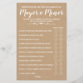 Spaans engels spel in het vrijgezellenfeest (Achterkant)