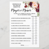 Spaans engels spel in het vrijgezellenfeest (Achterkant)