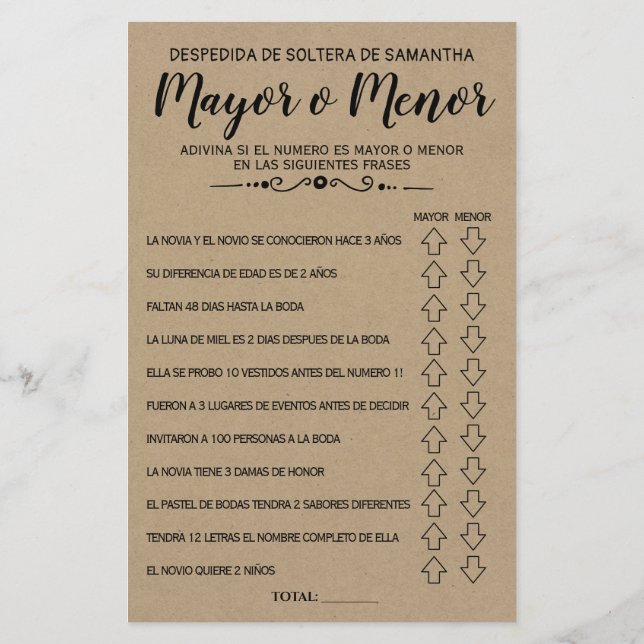 Spaans engels spel in het vrijgezellenfeest (Achterkant)