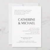 Spaans Engels tweetalige elegante klassieke bruilo Kaart (Voorkant)