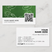 Spaans Engels Vertaler QR Code Visitekaartje (Voorkant / Achterkant)