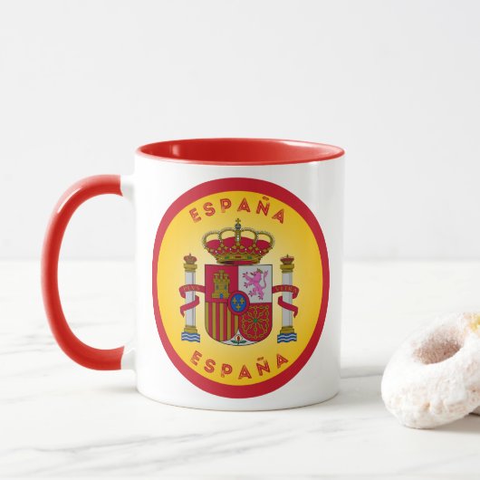 Spaans Erfgoed Embleem Mok (Met donut)